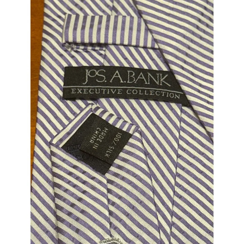 Jos. A. Bank Executive‎ Collection 100% Silk Necktie, Blue Stripe NWOT